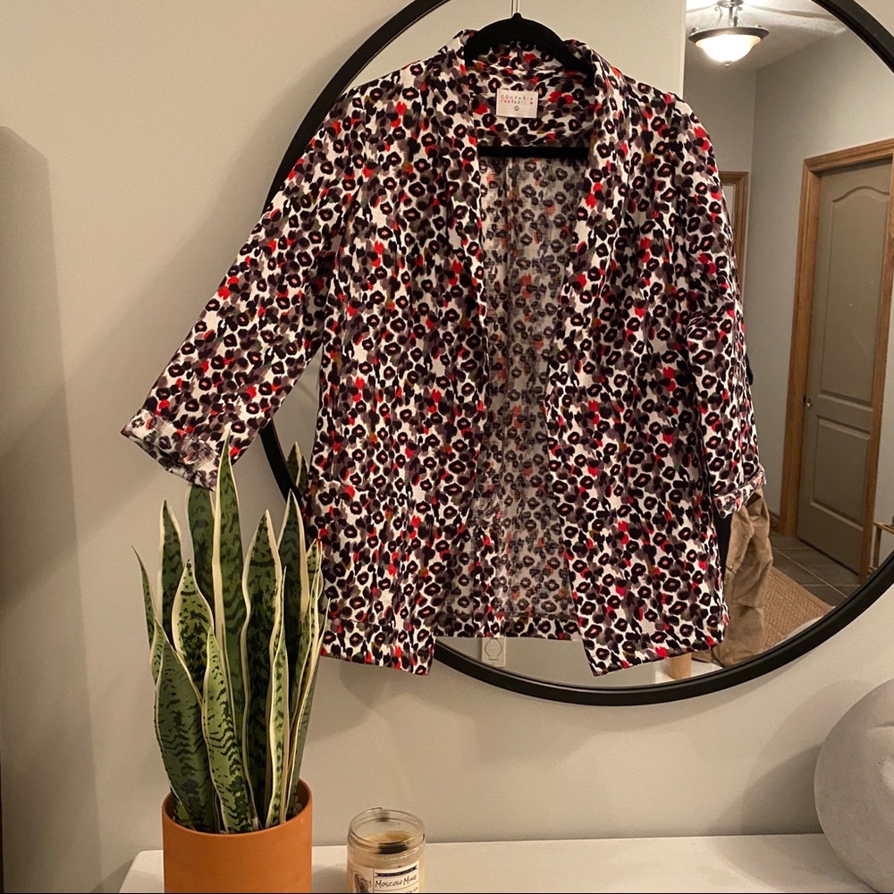 Printed Blazer